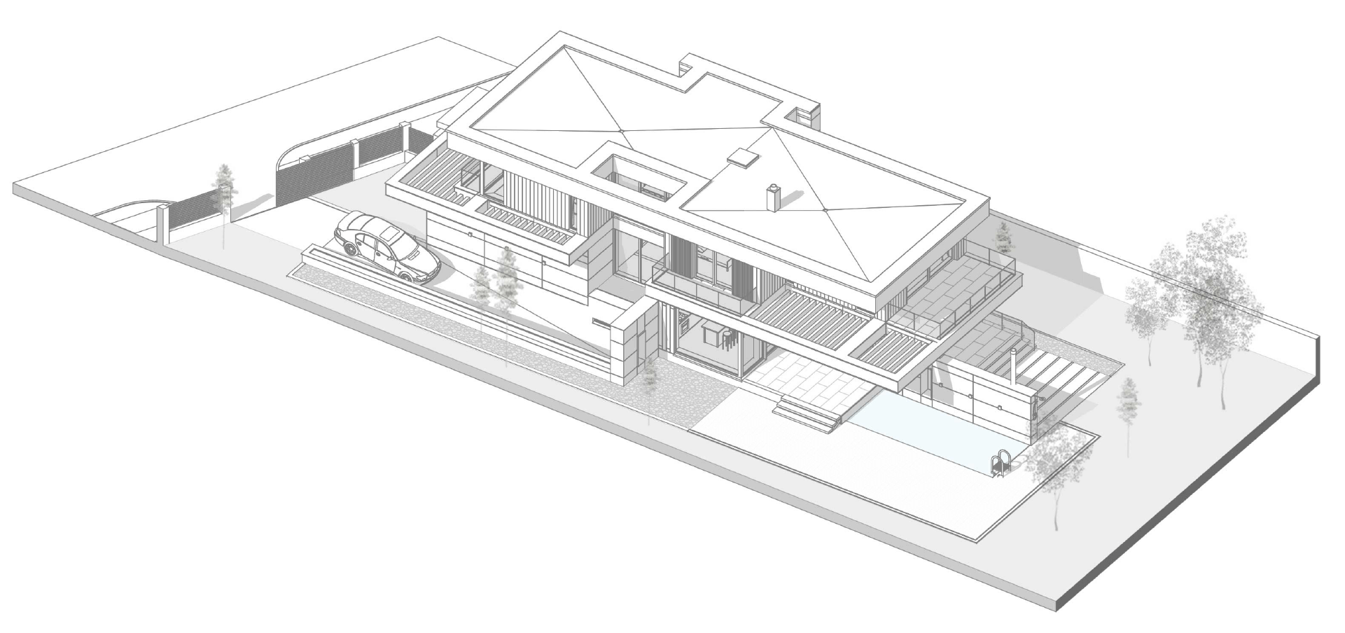 Casa BC axonometrie Casa BC axonometrie