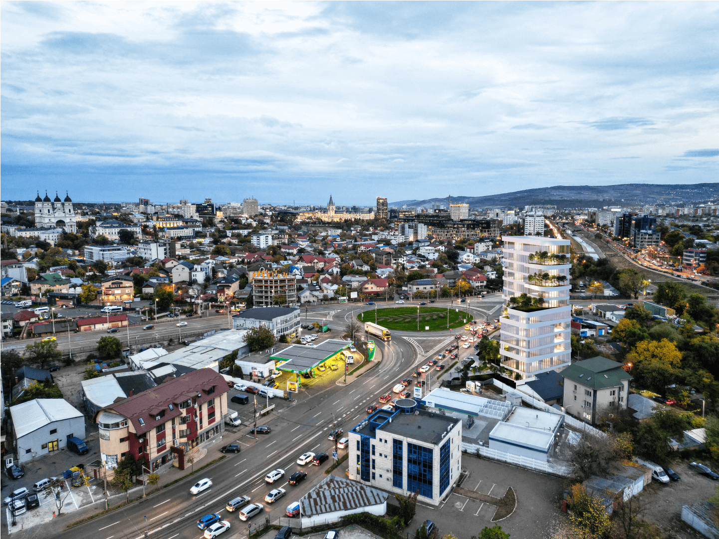Plan Urbanistic Zonal-Hotel perspectiva aeriana